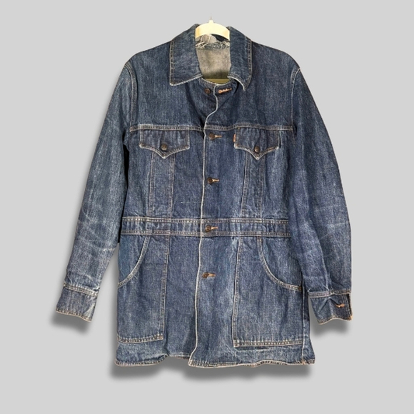 Levi's Other - Vintage 70s Levi’s Orange Tab Denim Chore Coat USA Made Medium
